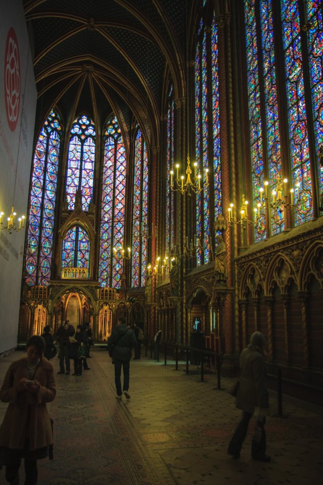 The glass of Sainte Chapelle